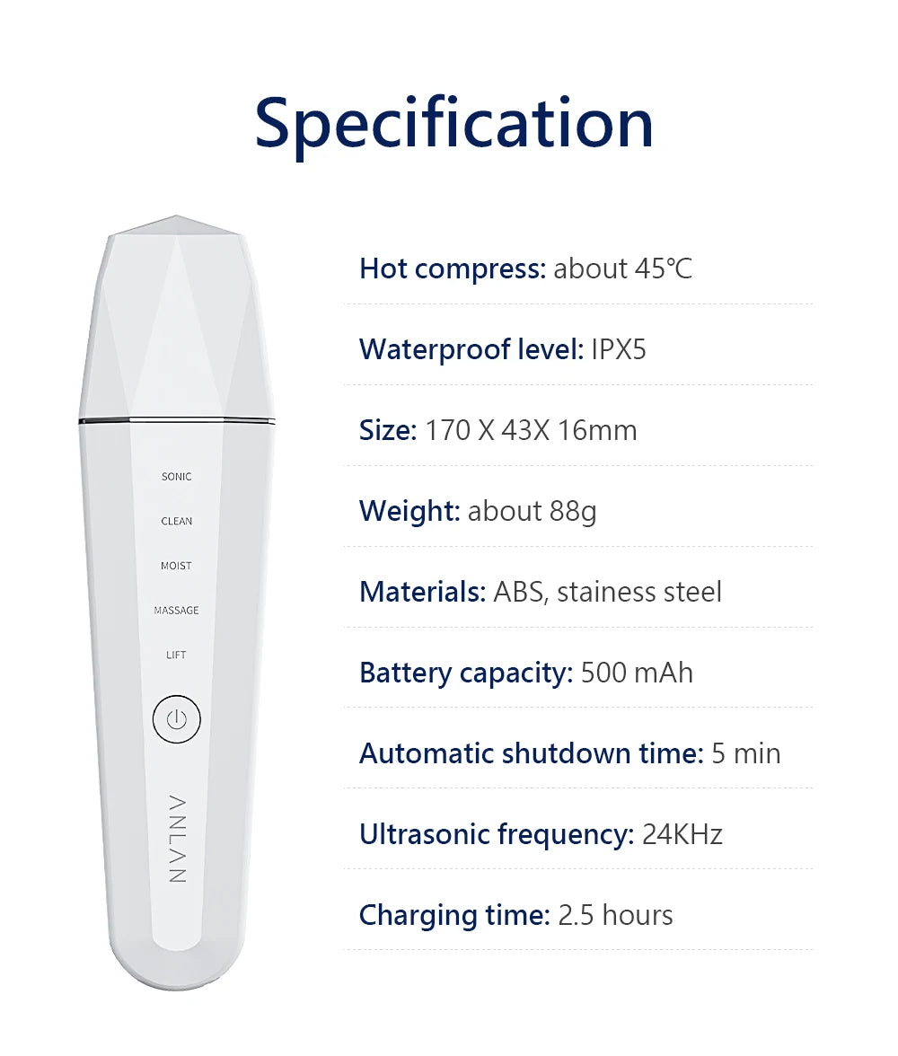 Ultrasonic Skin Care Device