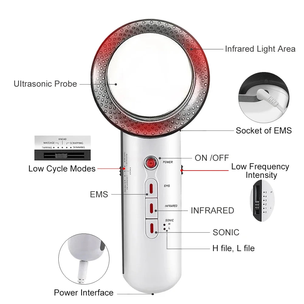 3 IN 1 EMS Ultrasonic Weight Loss Machine